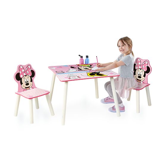 Children's Table with Chairs Minnie Mouse