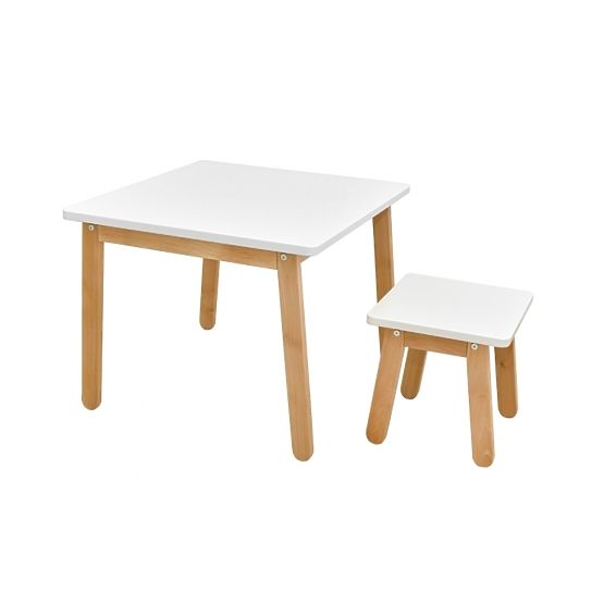 Children's Table Woody White