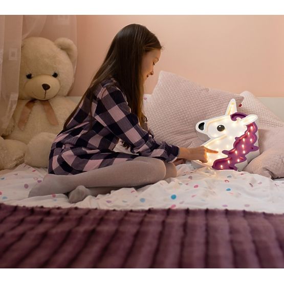 Children wood lamp LED lamp Unicorn