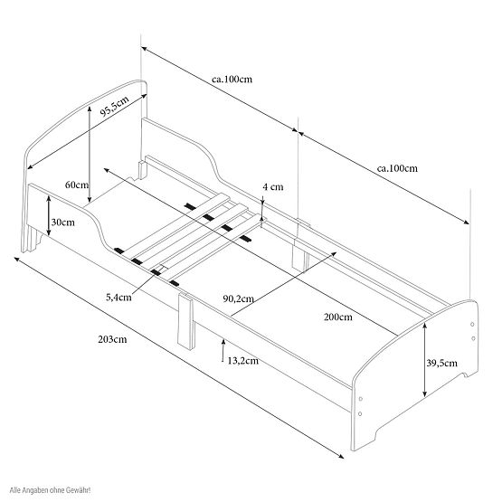 Children wooden bed Jungle
