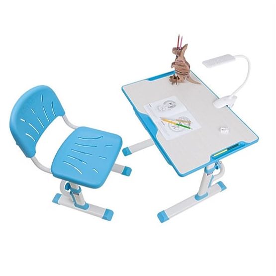 Children writing table + chair Cubby Lupin - blue