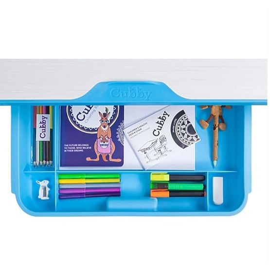 Children writing table + chair Cubby Lupin - blue