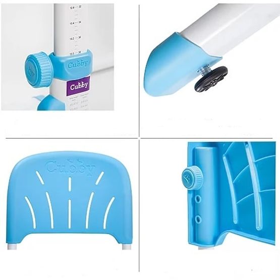 Children writing table + chair Cubby Lupin - blue