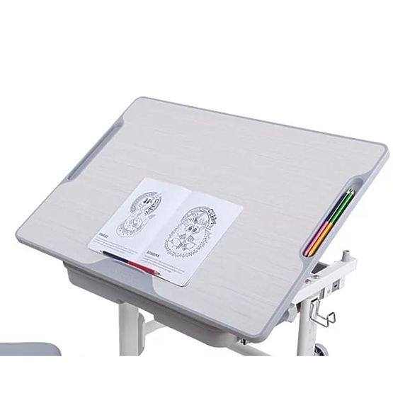 Children writing table + chair Cubby Lupin - grey