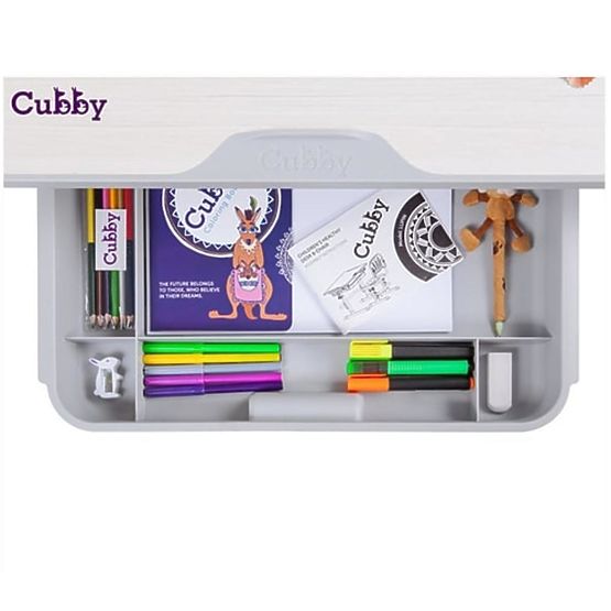 Children writing table + chair Cubby Lupin - grey