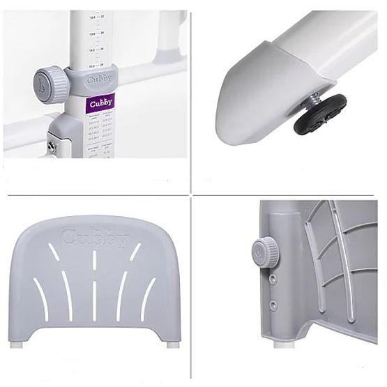 Children writing table + chair Cubby Lupin - grey