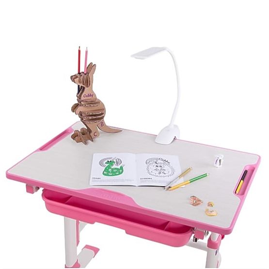 Children writing table + chair Cubby Lupin - pink