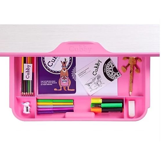 Children writing table + chair Cubby Lupin - pink
