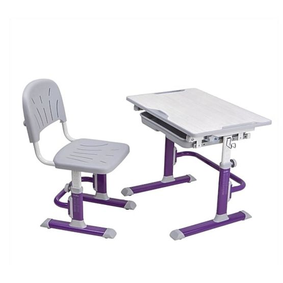 Children writing table + chair Cubby Lupin - violet