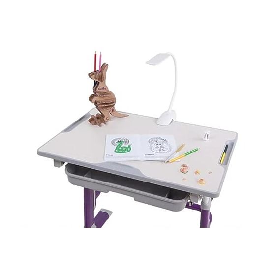 Children writing table + chair Cubby Lupin - violet