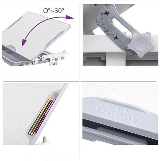 Children writing table + chair Cubby Lupin - violet