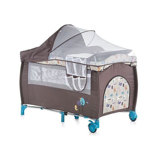 CHIPOLINO Bella Play Pen and Crib Travel Cot - Denim