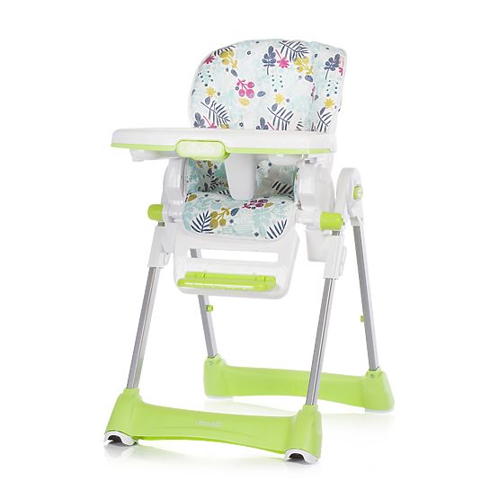 CHIPOLINO Bravo - Green Leaves High Chair