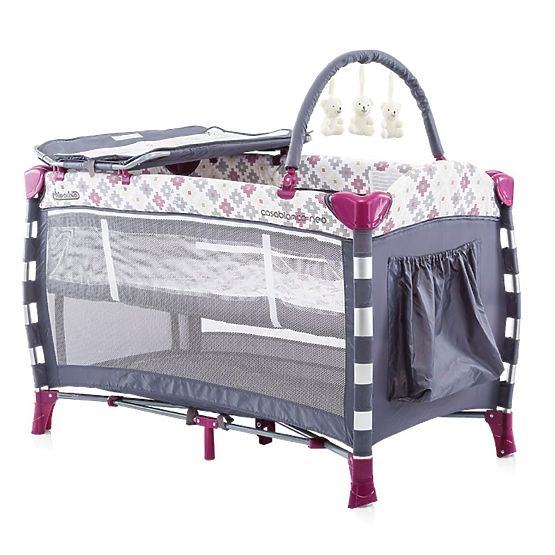 CHIPOLINO Casablanca Neo Play Pen Travel Cot - Burgundy