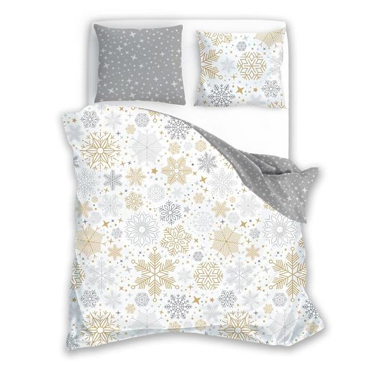 Christmas bedding Snowflakes 140x200cm + 70x90cm