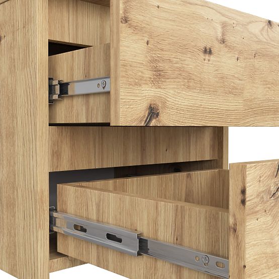 Bedside Table CL2 2SZ CLP PK OAK ARTISAN