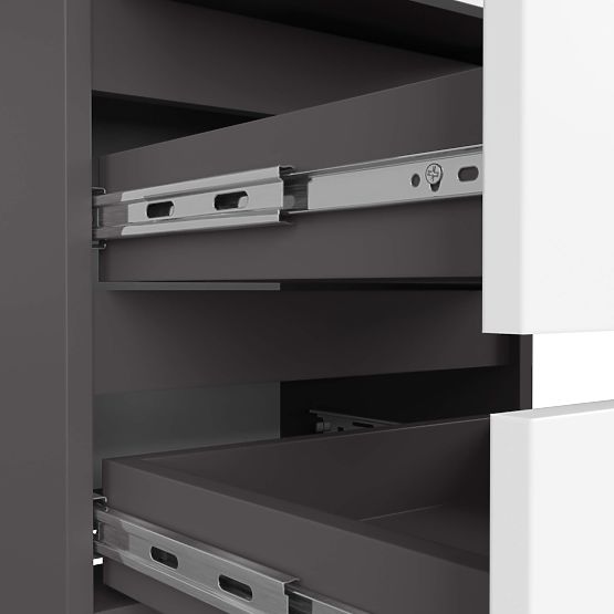 CL3/40 CHEST OF DRAWERS GRAPHITE GRAY / WHITE