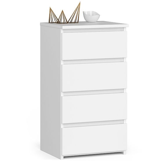 CL4 PK WHITE CHEST OF DRAWERS