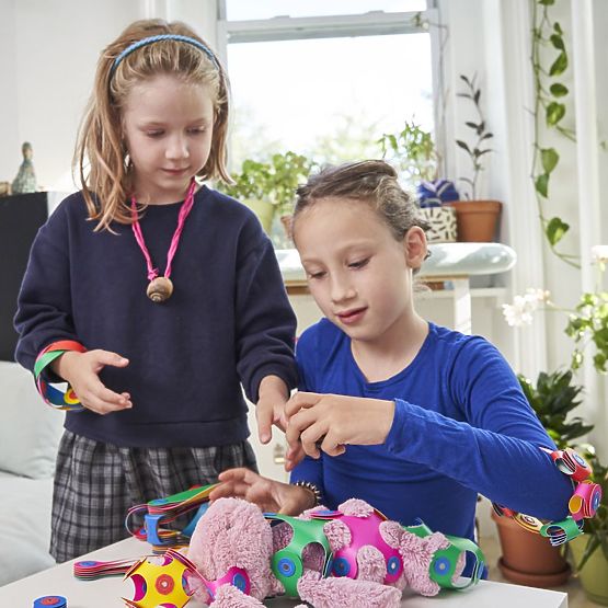 Clixo Super Rainbow Magnetic Blocks, 60 Pieces