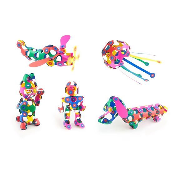 Clixo Super Rainbow Magnetic Blocks, 60 Pieces