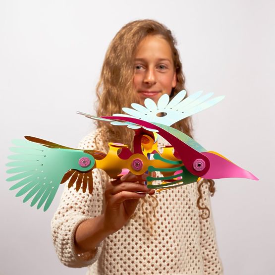 Clixo, Tropical Birds from the Rainforest, Magnetic Building Set 22 pcs