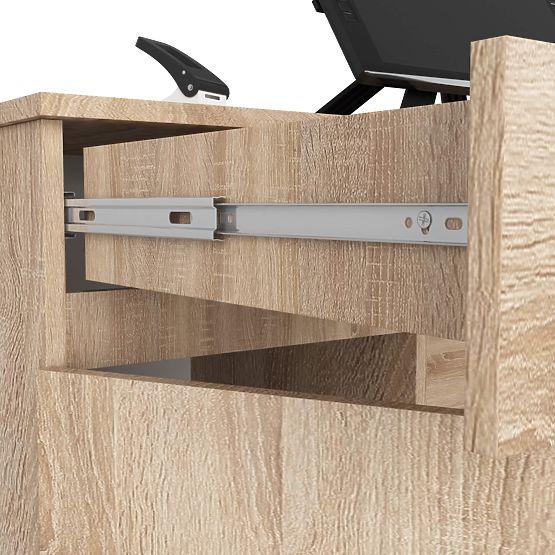 CLP A5 2D 2SZ PK Writing Desk in Sonoma Oak