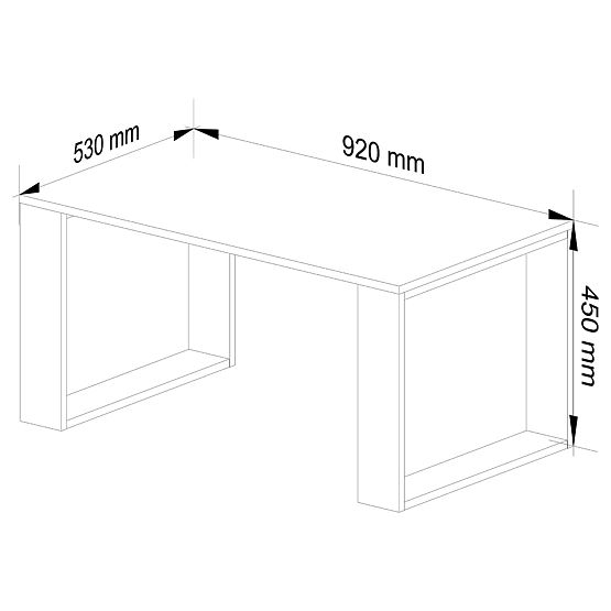 COFFEE TABLE NOX OAK ARTISAN / BLACK