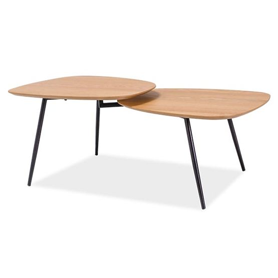 Coffee table  ZOE oak / black