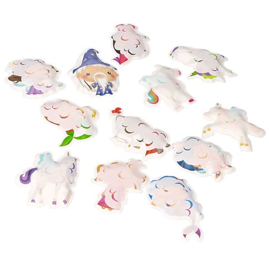 Color-Changing Bath Stickers Mystical Creatures