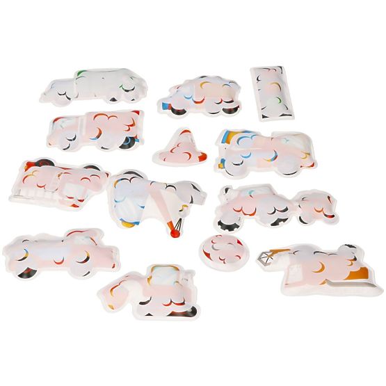 Color-Changing Bath Stickers Trucks