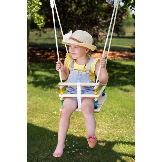 Colorful wooden swing up to 30 kg