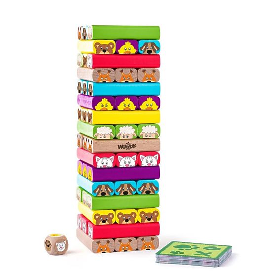 Colorful Animal Tower - Skill Game