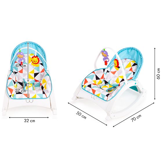 Colorful children's rocking chair Nico