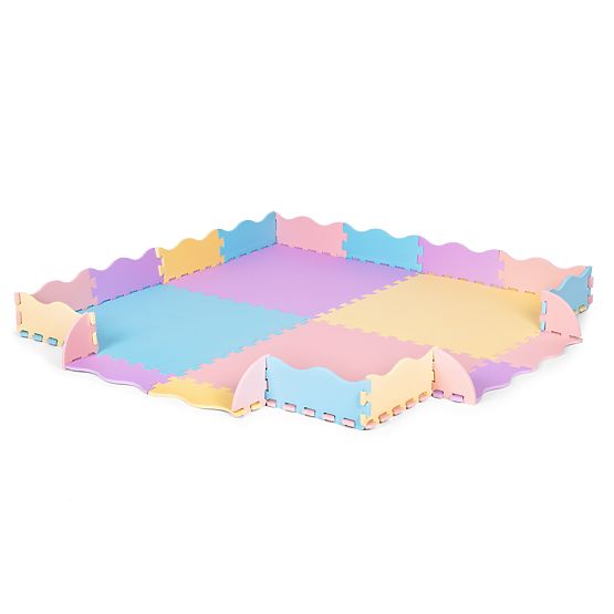 Colorful Foam Play Mat for Children with Fence 141.5x141.5 cm 24 pcs IPLAY