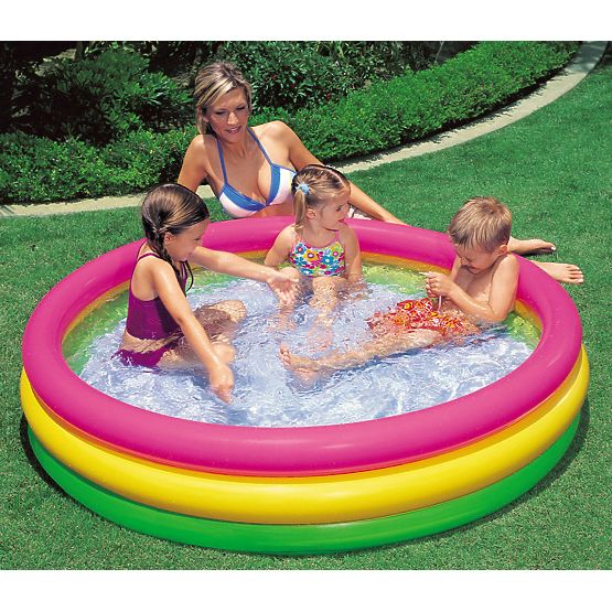 Colorful inflatable pool for children