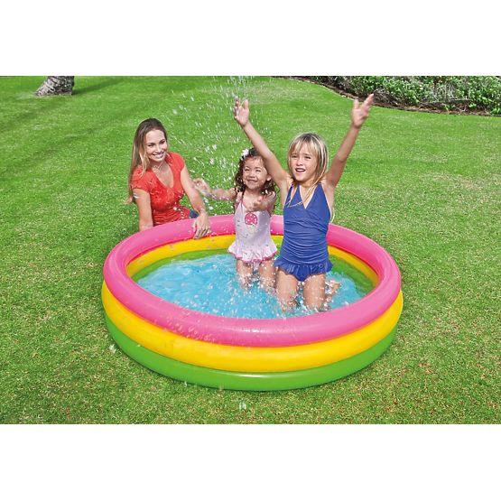 Colorful inflatable pool for children