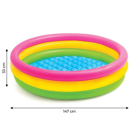 Colorful inflatable pool for children