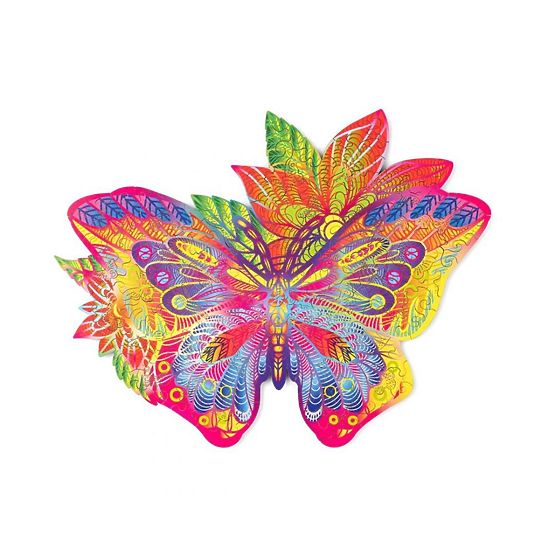 Colorful wooden puzzle - butterfly