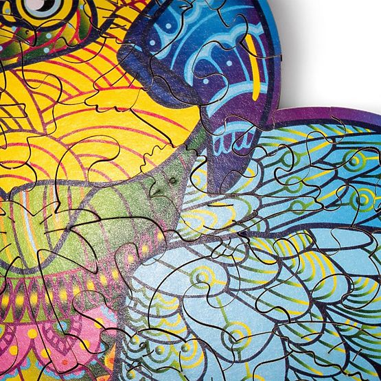 Colorful wooden puzzle - parrot