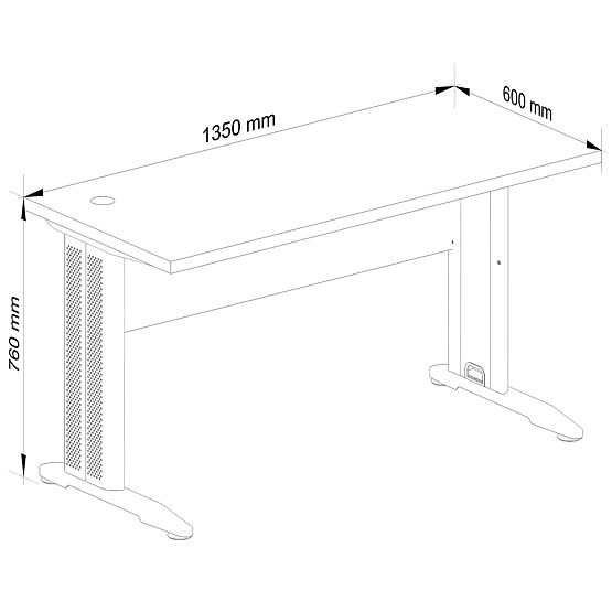COMPUTER DESK BM-135 WHITE