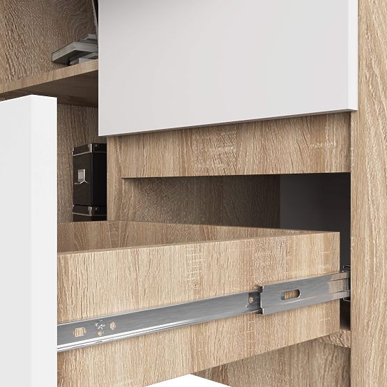 CORNER DESK B16 CLP RIGHT PK SONOMA / WHITE