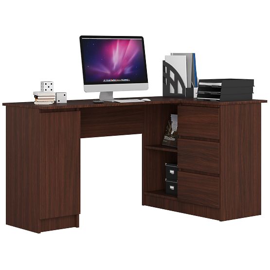 CORNER DESK B20 CLP RIGHT-SIDED WENGE
