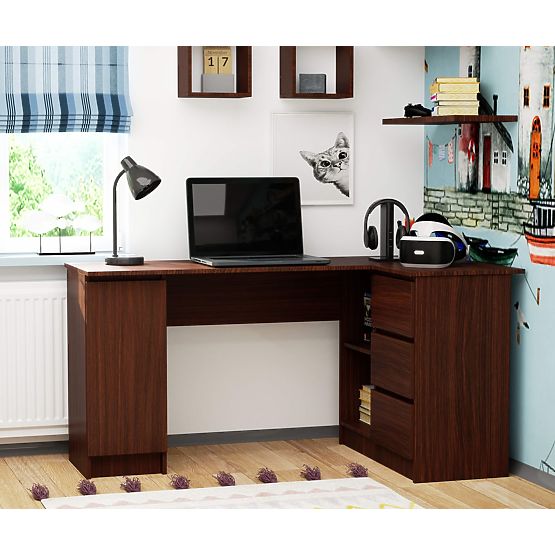 CORNER DESK B20 CLP RIGHT-SIDED WENGE