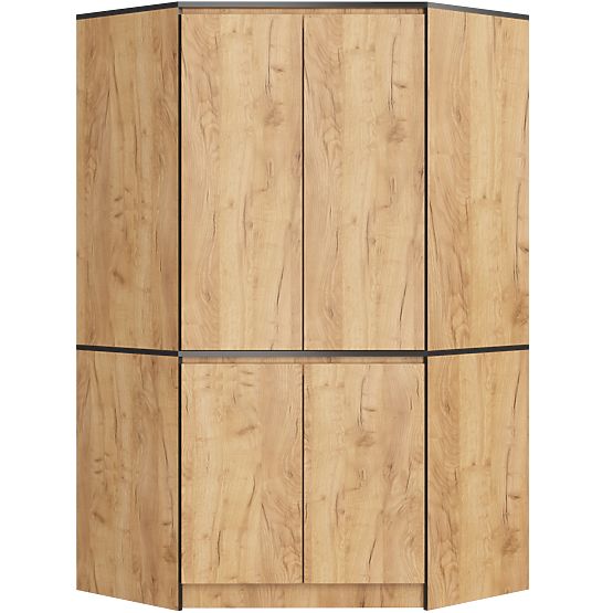 CORNER WARDROBE S100 4D CLP OAK CRAFT