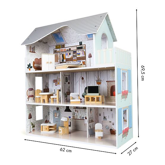 Dollhouse with Furniture Emma Ekotony Residence
