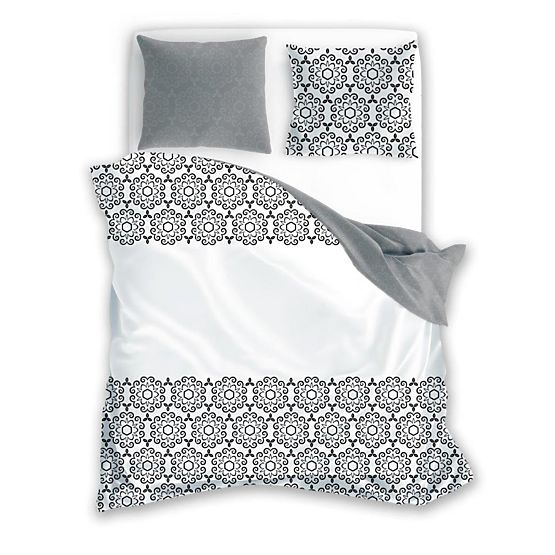 Cotton bedding Glamor flowers 140x200cm + 70x90cm
