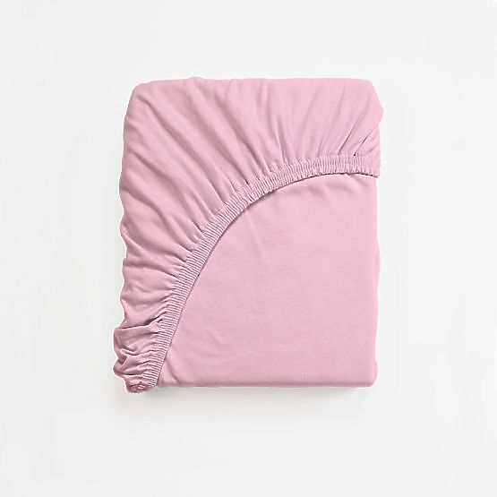 Cotton Fitted Sheet 200x80 cm - Pink