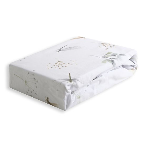 Cotton Fitted Sheet with Elastic - Dragonflies (120x60 cm)