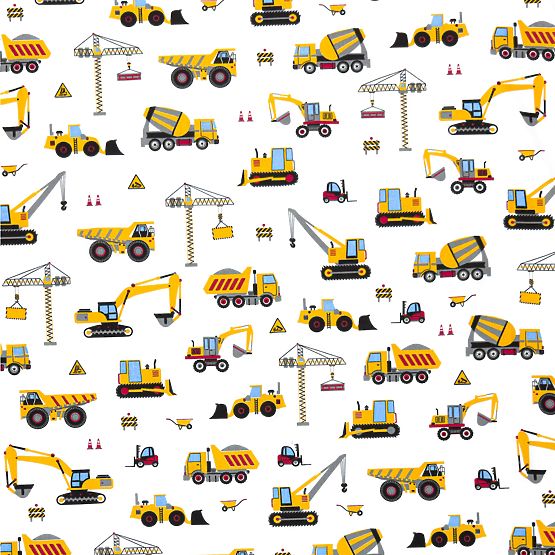 Cotton Sheet - Construction Machines