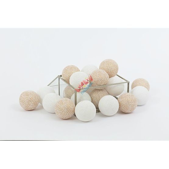 Cotton shining LED balls Cotton Balls - gold